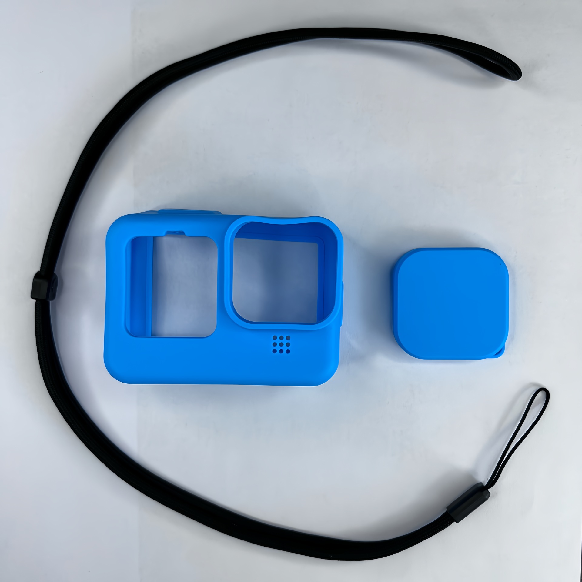 Cuerda larga de alta densidad negra azul cielo