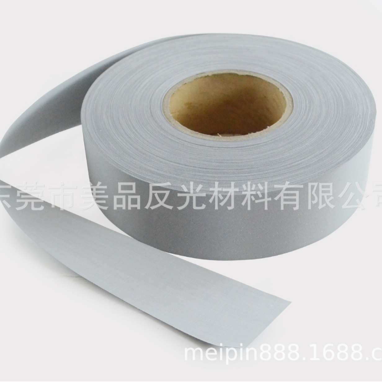 工厂生产直销反光T/C布彩色银色反光布条反光带反光布服饰专用