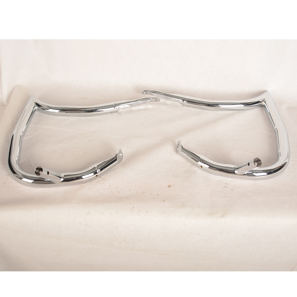 Suitable for 14-24 Harley Glide Rear Fender with Drag Bar, Painted Carbon Steel, 1.25 Thick Steel Mold Head