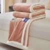 D solid color-khaki [[High weight thickened milk velvet]