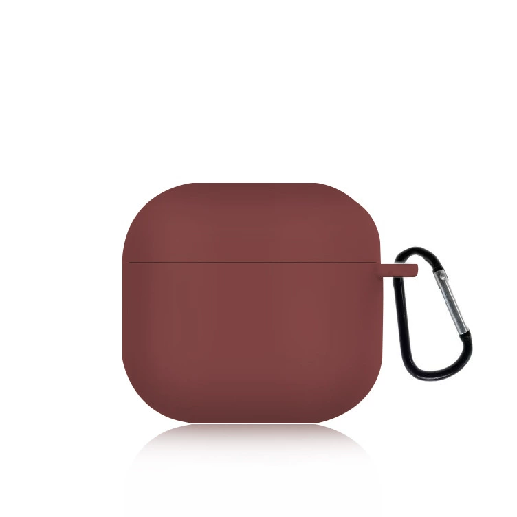 Совместимый с Apple AirPods 4 силиконовый защитный чехол 2024 однотонный, мягкий защитный корпус, заводское качество