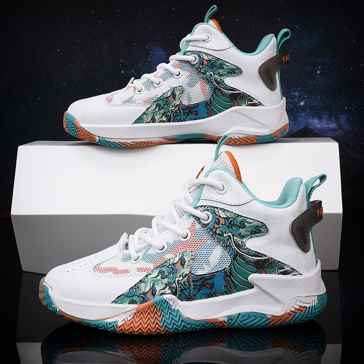 Children's Non-Slip Basketball Shoes for Boys - Breathable Summer Trendy Sports Footwear