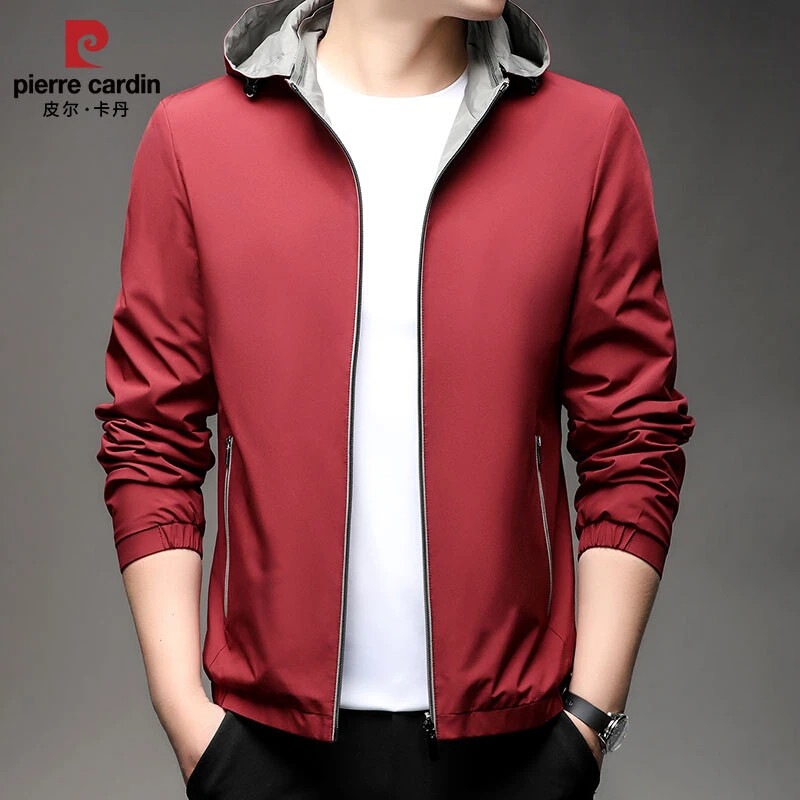 Pierre Cardin 2026 New Men's Jacket, Four-Way Wear, Same Material Inside and Out, Detachable Hood, Casual Jacket, Executive Jacket Pierre Cardin 2026 New Men's Jacket, Four-Way Wear, Same Material Inside and Out, Detachable Hood, Casual Jacket, Executive Jacket