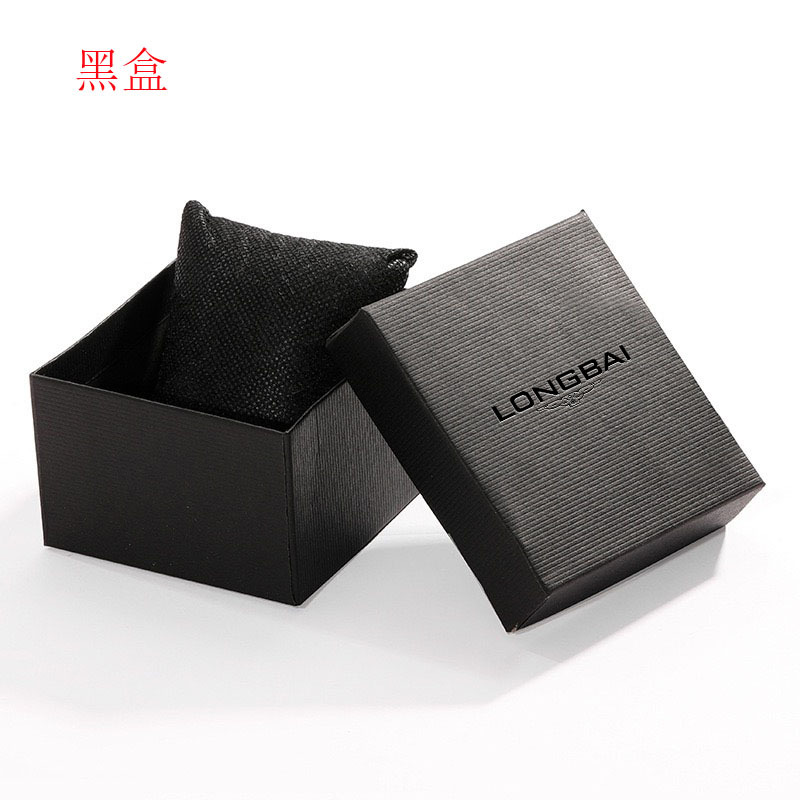 LONGBAI/Langbai reloj caja de embalaje en stock caja de reloj con tapa de caja de joyería caja de embalaje cartón en stock