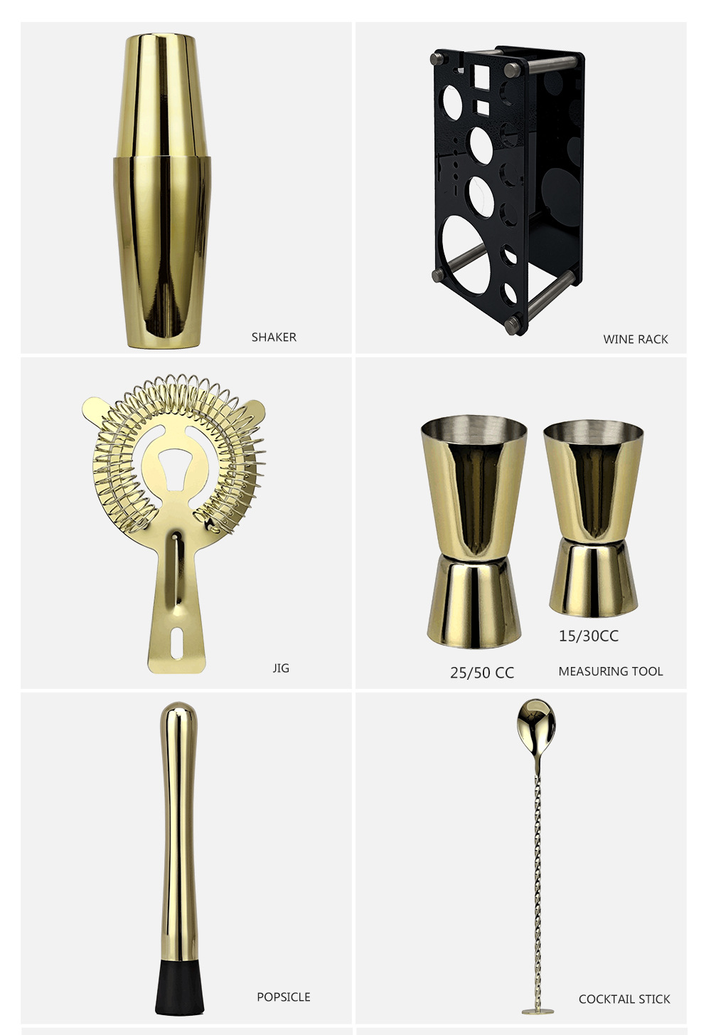 Conjunto de coqueteleira