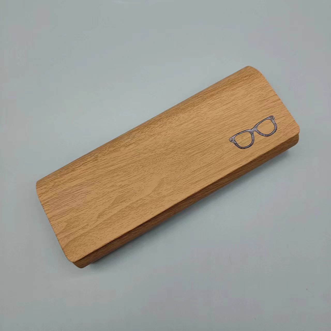 Caja de gafas de miopía PU cuero manual flip caja de gafas de absorción óptica de gafas de estudiantes caja de almacenamiento para proteger los ojos