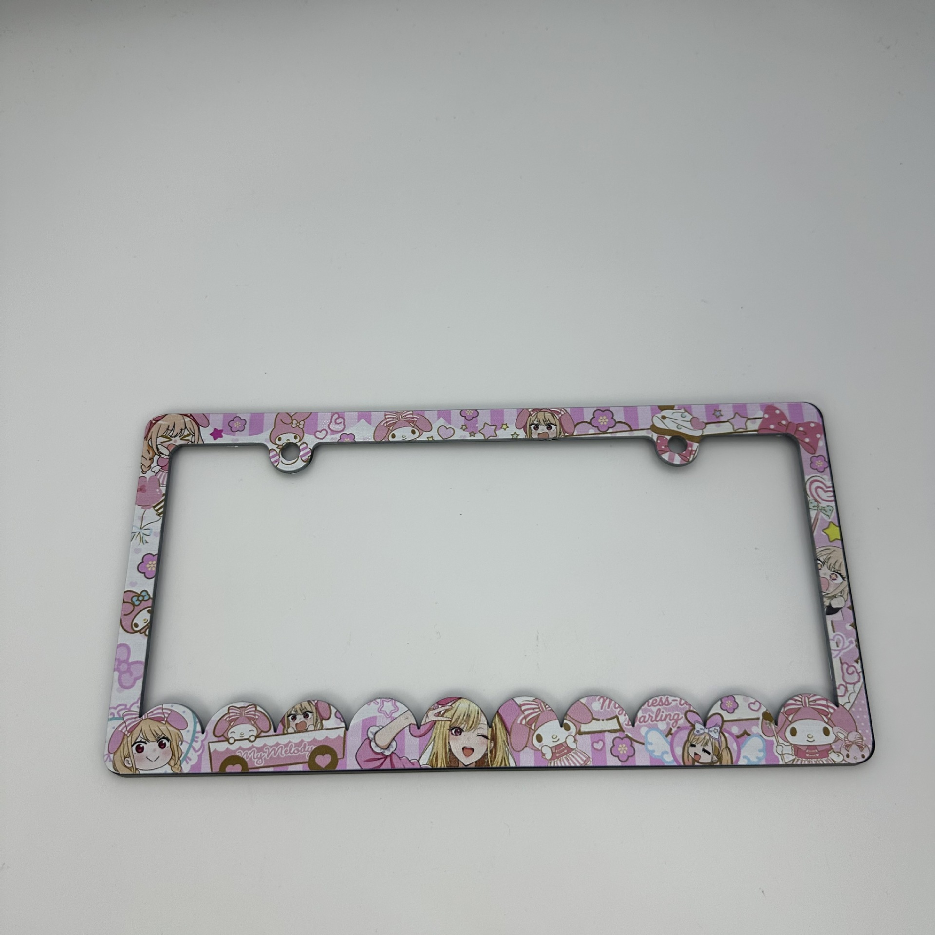 Suitable for US-standard plastic license plate frames, cartoon character personalized ABS American-style car license plate frame customization