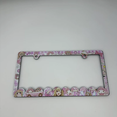 Suitable for US-standard plastic license plate frames, cartoon character personalized ABS American-style car license plate frame customization