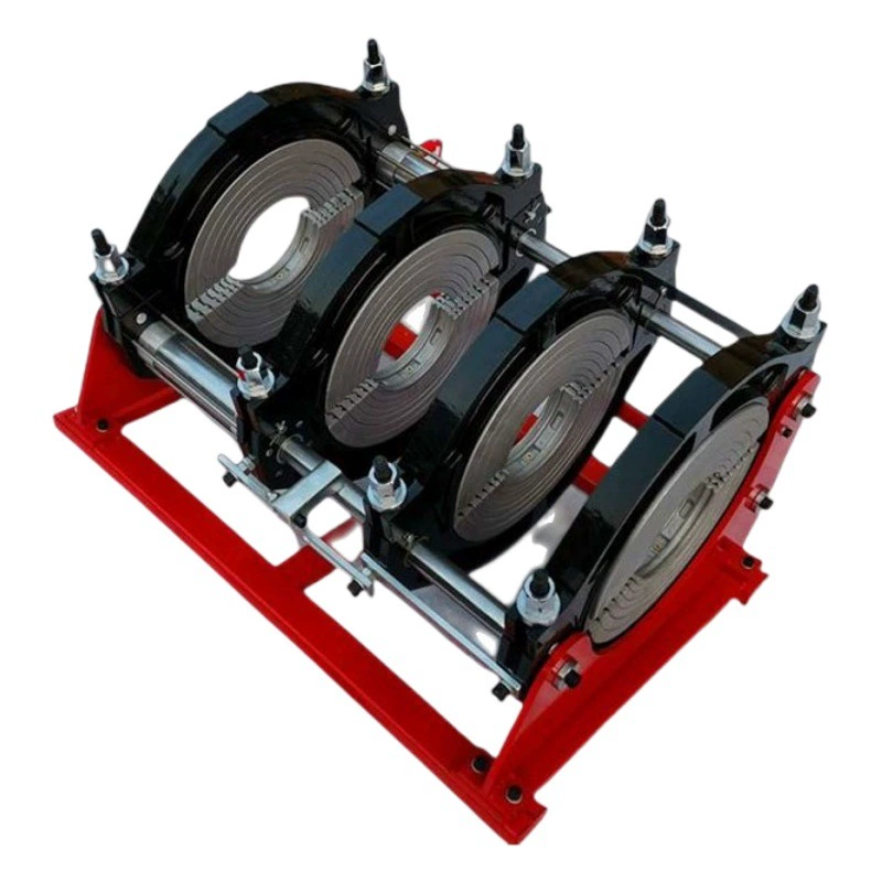 Аппарат для стыковой сварки горячего расплава полиэтиленовых труб Гидравлический полуавтоматический аппарат для стыковой сварки с ручным приводом и четырьмя кольцами 63-200 сварочный аппарат для труб