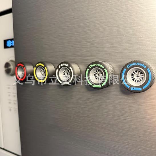 Formula 1 Tire Fridge Magnets Fórmula 1 Neumáticos para refrigerador