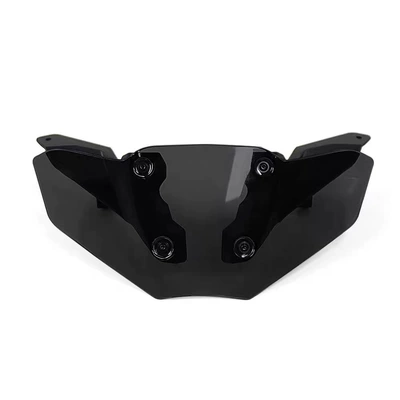 Suitable for Yamaha Mt-07 Motorcycle front windshield - black-windshield-bracket