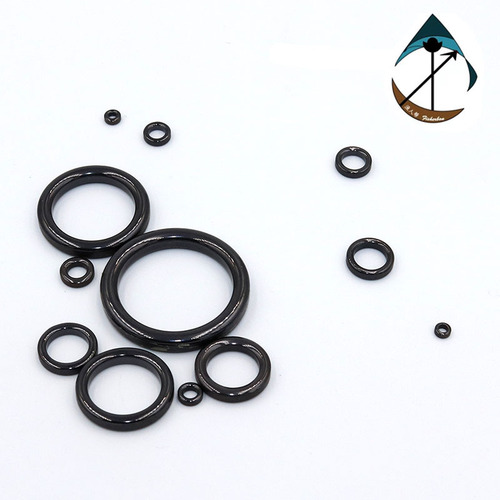 Fishing gear ceramic ring line ring repair accessories magnetic ring routing guide ring guide eye rocky pole sea pole long-range fishing lure gold color