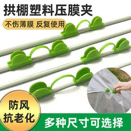 压膜夹大棚农用固定器纤维棒小拱棚配件遮阳网夹子园艺温室卡箍
