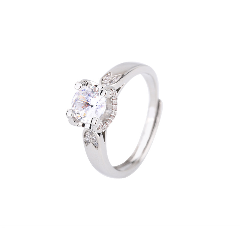Moissanite Wedding Ring For Women High End Plated Engagement Ring_voghion.com