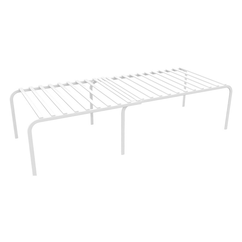 Cocina gabinete retráctil capas almacenamiento rack hogar multi-funcional Mesa almacenamiento estante creativo simple estante de hierro