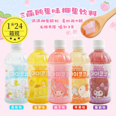 韓国輸入 MISTI サンリオ ハローキティ アップルピーチ kt 猫 ジョイントドリンク クロミ 340ml