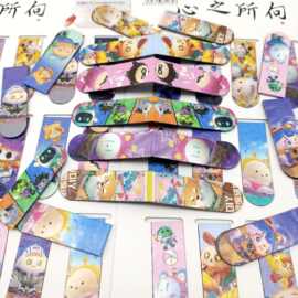 卡通蛋仔派对书签二次元双面图画学生磁吸文件夹试卷课本分类夹子