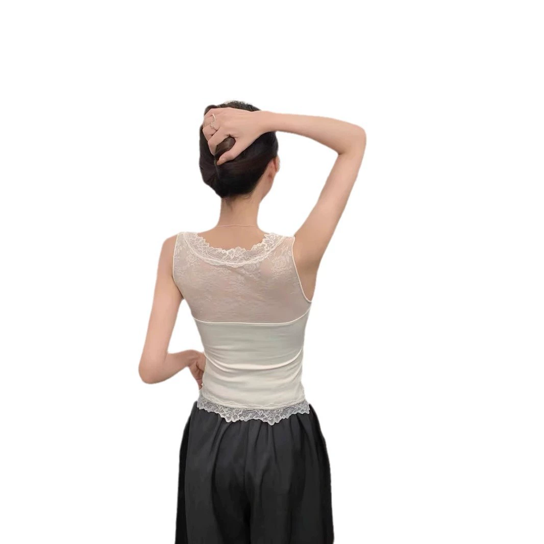 Плотный дизайн Sexy кружевной bodysuit топ без рукавов, тренд сезона, красивая спина, французский стиль, V-образный вырез, облегающий