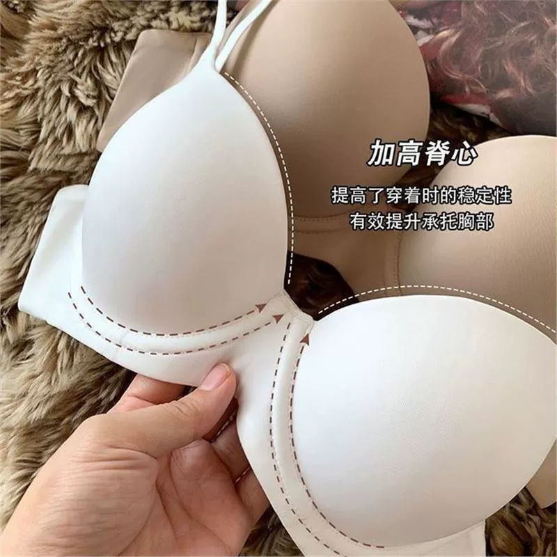 Supporting bra with steel rings, summer thin underwear