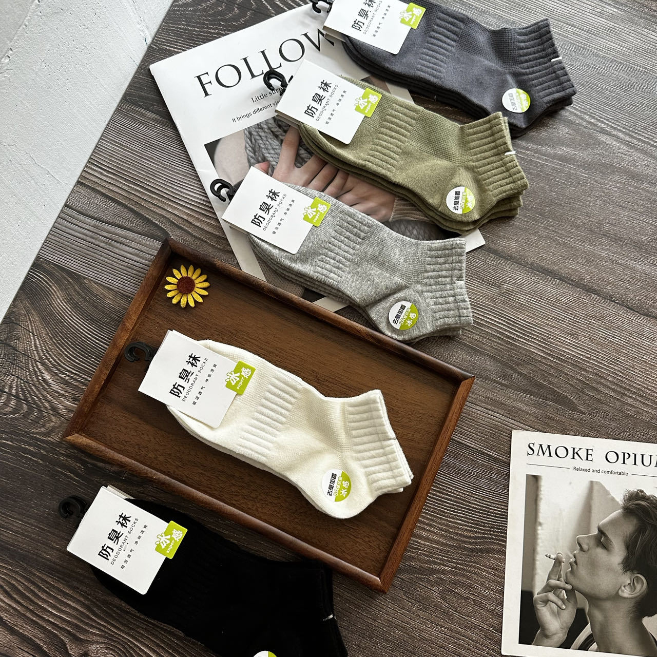 ¡Cada par de proveedores tiene un gancho! Calcetines finos para niños de primavera y verano, calcetines de algodón a rayas de moda transpirables que absorben el sudor