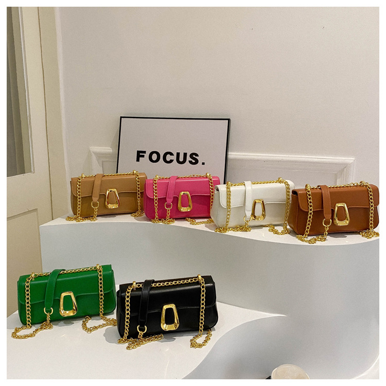 280g Weight Synthetic Leather Lining Material Magnetic Buckle Closure Type Single Shoulder Strap Strap Type Shoulder Bag, Crossbody Bag Bags Type Daily Occasion Pu Leather Material Solid Color Pattern All Seasons Season Women's Gender Streetwear Style Square Shape Medium Size Women's Medium Pu Leather Solid Color Streetwear Square Magnetic Buckle Shoulder Bag Crossbody Bag 7