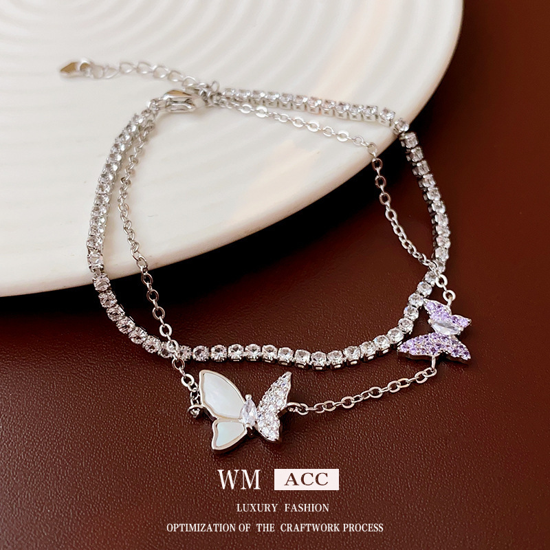 Oro real electrochapado circón Rosa fritillary flor pulsera elegante todo-fósforo pulsera luz lujo de alta calidad pulsera para las mujeres al por mayor