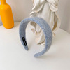 Plush retro demi-season headband, universal hair accessory to go out for face washing, hairpins, new collection