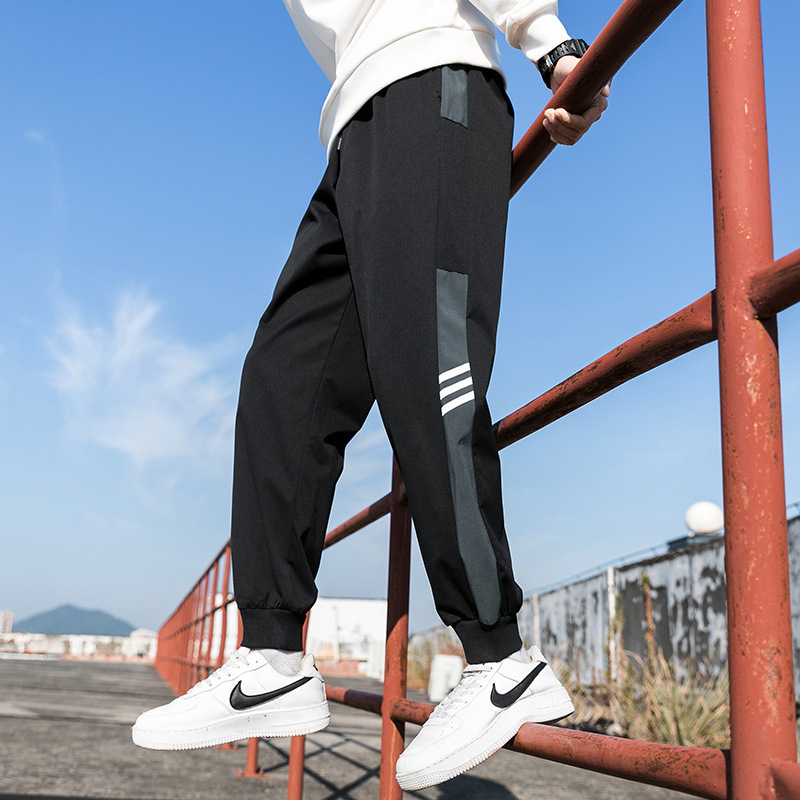 Factory wholesale pants men's 2022 summer new Korean style trendy sports ankle-length loose casual pants