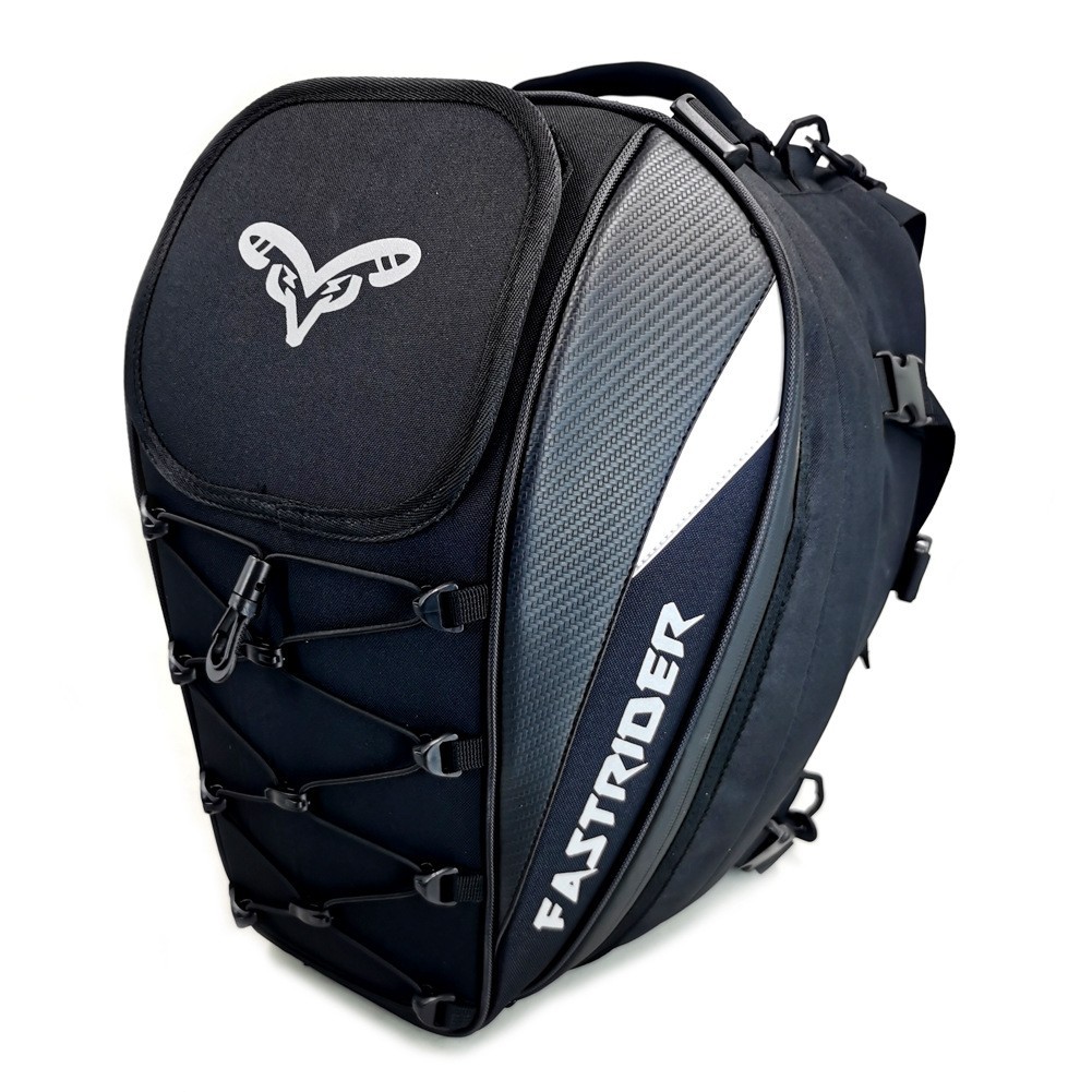 Bolsa de gran capacidad para casco integral de motocicleta, mochila para motociclista, bolsa trasera impermeable para motocicleta