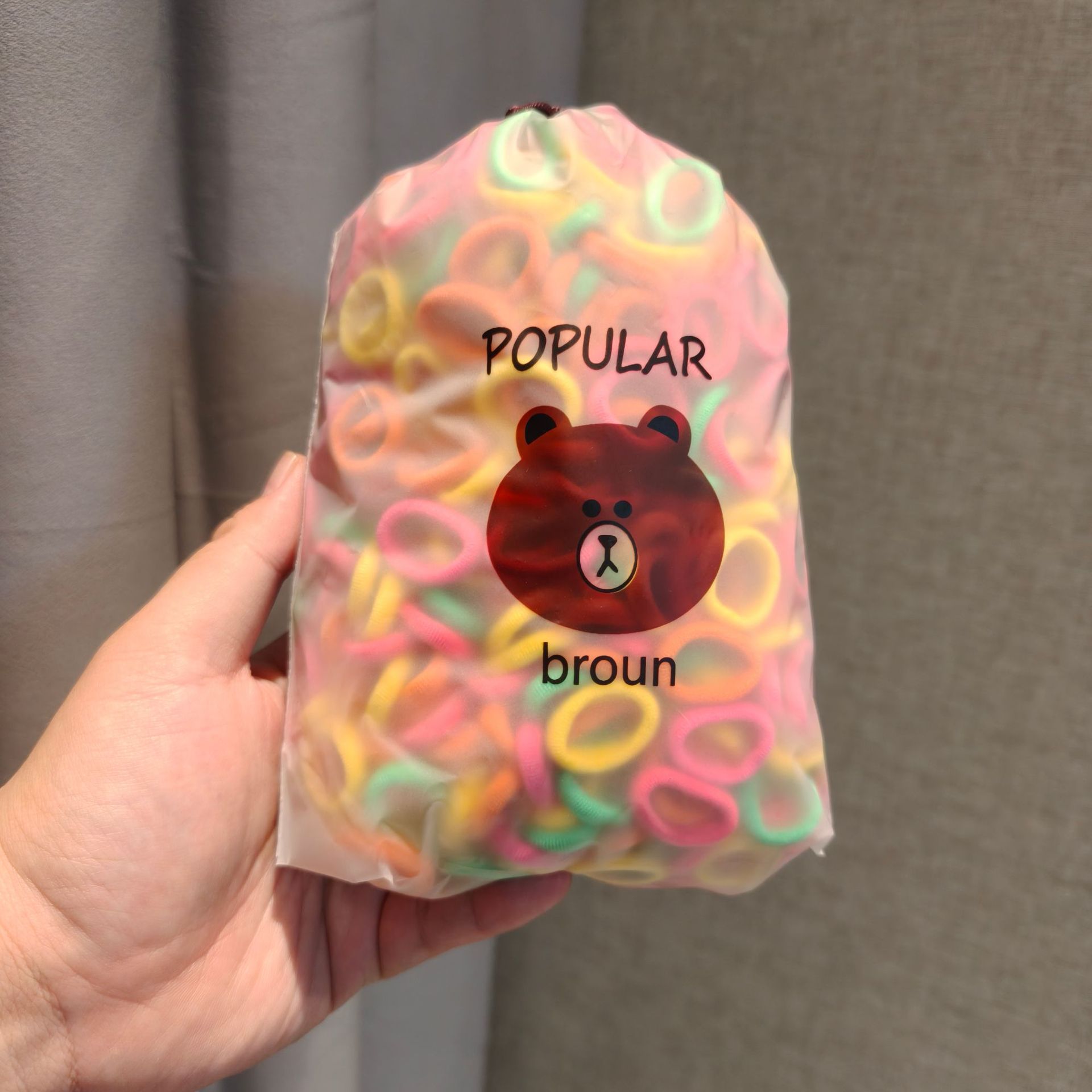 형광색 500곰 가방