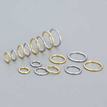 YHE0475 跨境穿刺饰品s925纯银ins风几何圆形无缝鼻圈耳扣耳钉女