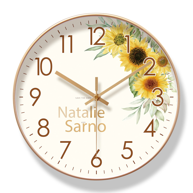 [Ultra Quiet-Blue Core Clock] 6729-G Gold Frame