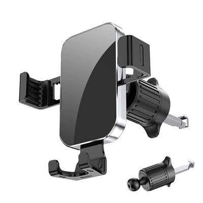 Car phone holder Holder, Air Vent Metal - yc12-mirror-gravity-bracket-hook-silver-black