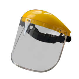 欧标CE认证PC防护面屏 透明防冲击防飞溅打磨焊接面罩