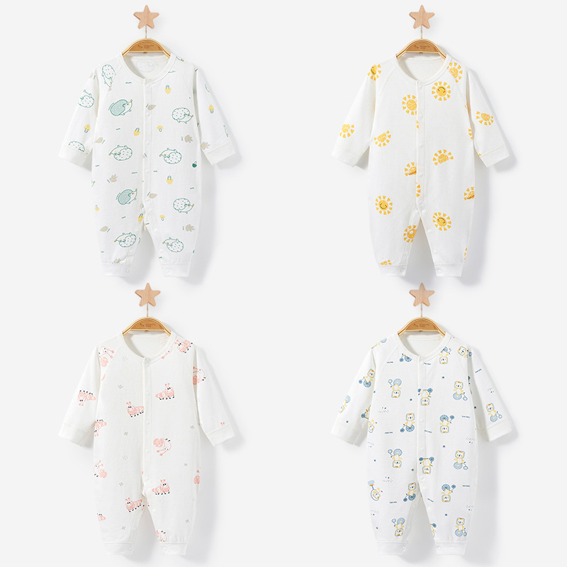 Mono para bebé para primavera, otoño e invierno, ropa de dormir de algodón para recién nacido, ropa cálida unisex para otoño, pelele, traje para gatear, ropa de bebé.
