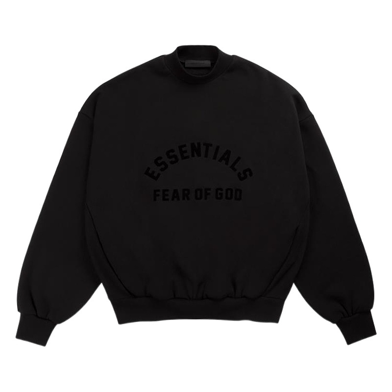 Alta calidad niebla miedo de Dios temporada 8 doble línea alta calle suelta casual fresco negro serie suéter adhesivo