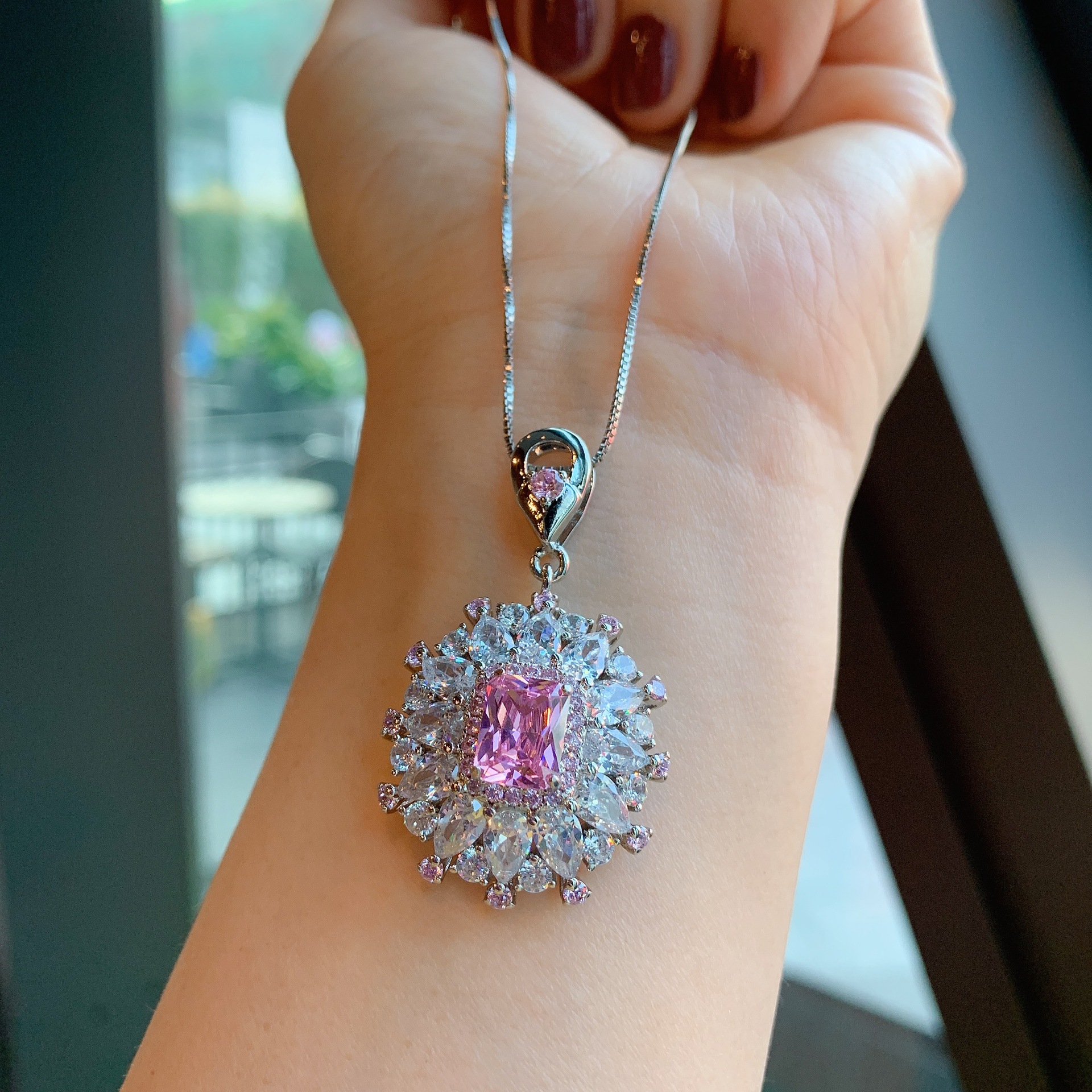 Lady Geometric Copper Gold Plated Rhinestones Rings 1 Piece