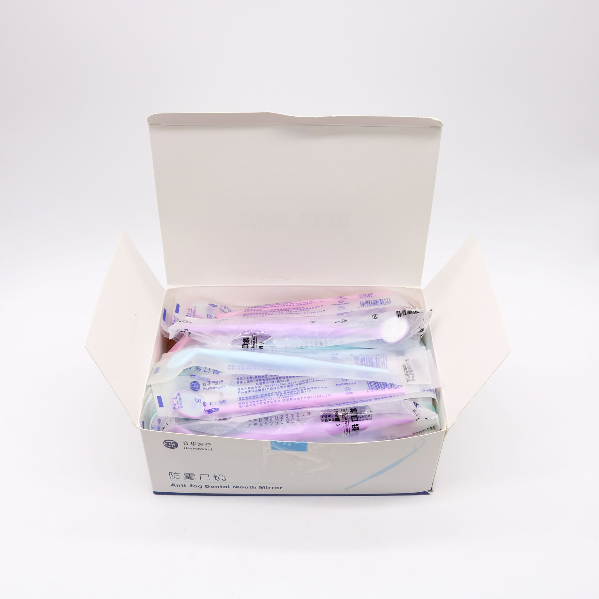 Dental Hehua bucoscopio antifumble, bucoscopio antifumble desechable, bucoscopio de mango de color, bucoscopio antifumble, bucoscopio antifumble