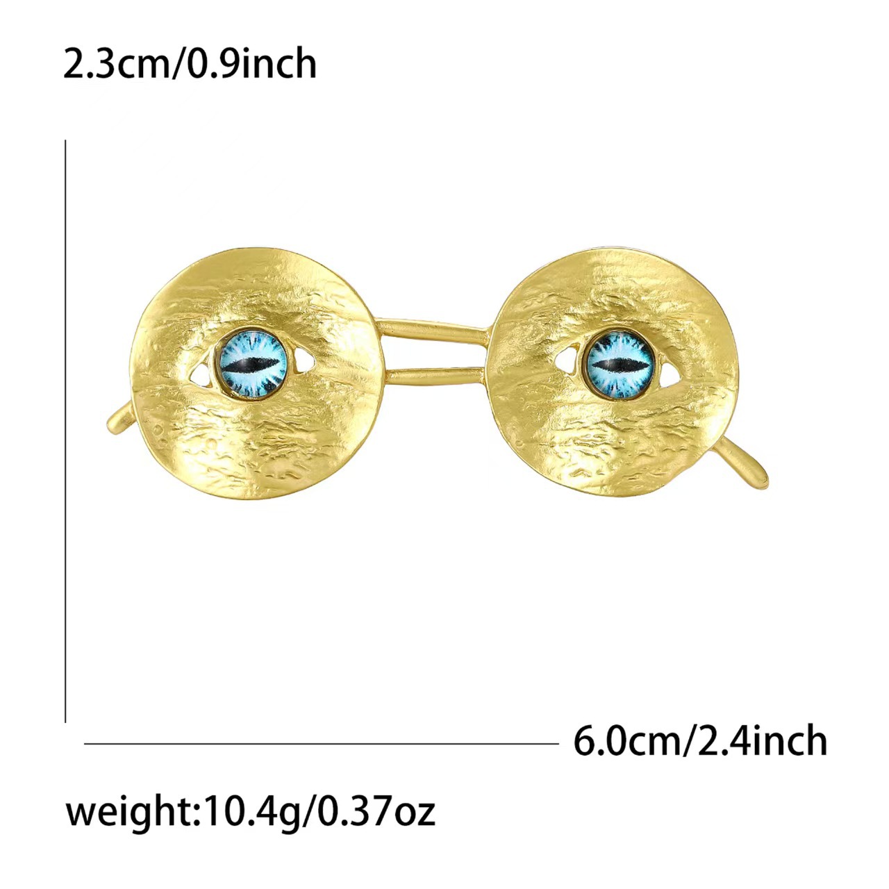 New Personalized Retro Alloy Enamel Glasses Brooch Simple and Creative Men's and Women's Suit Coat Corsage Jewelry Pin