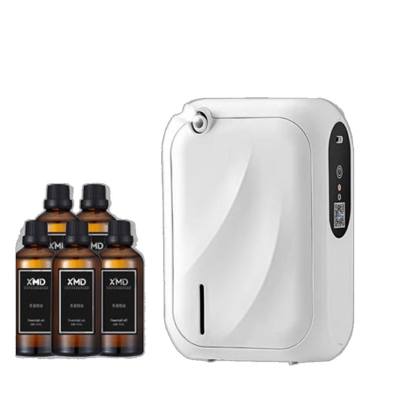 Máquina de aromaterapia de dos fluidos Amplificador de fragancias para lobby de hotel Centro comercial inteligente Máquina de aromaterapia para baños de pared para el hogar