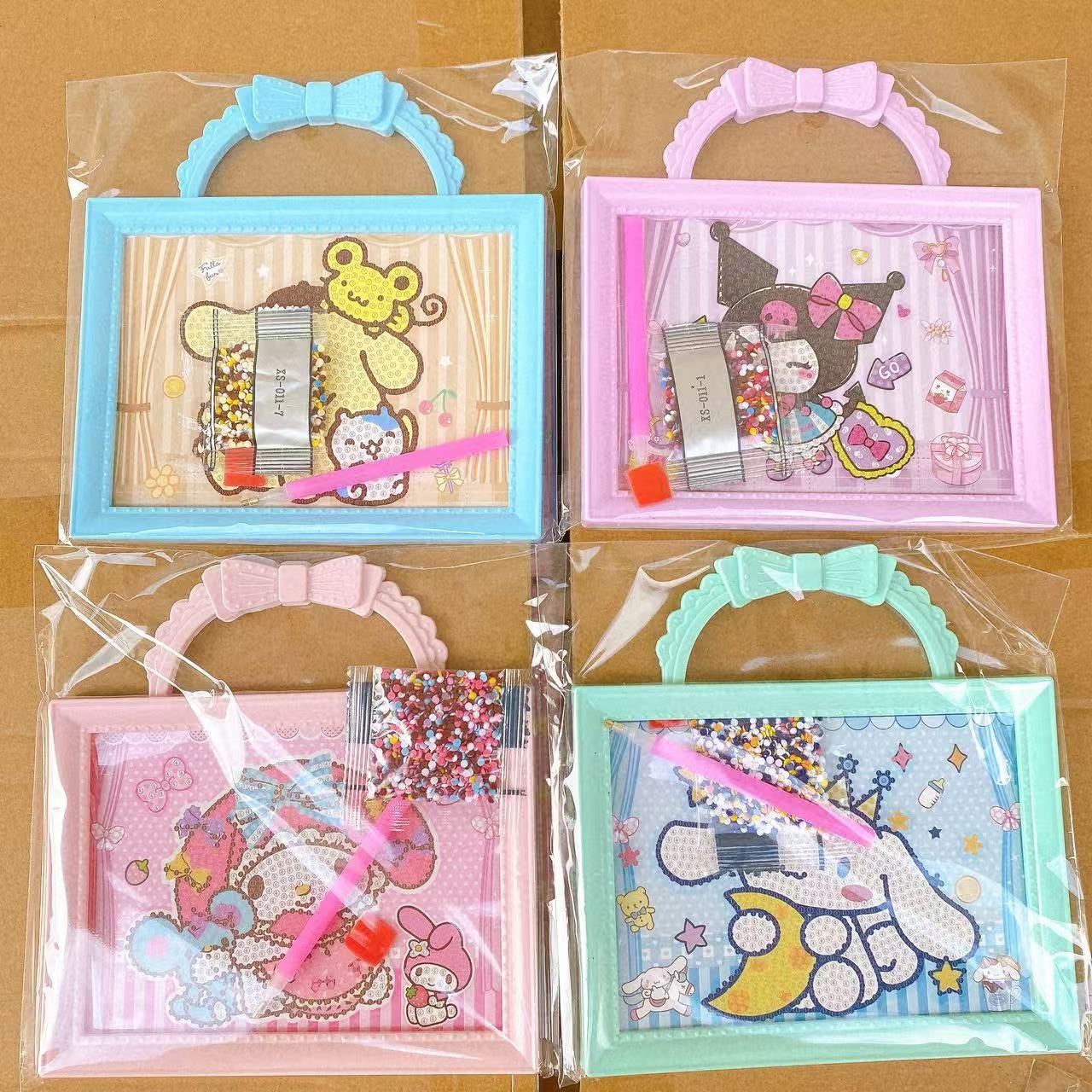 Juguetes infantiles portátiles marcos de diamantes dibujos hechos a mano DIY creativo rompecabezas juguetes para niñas al por mayor 2 yuanes image 7