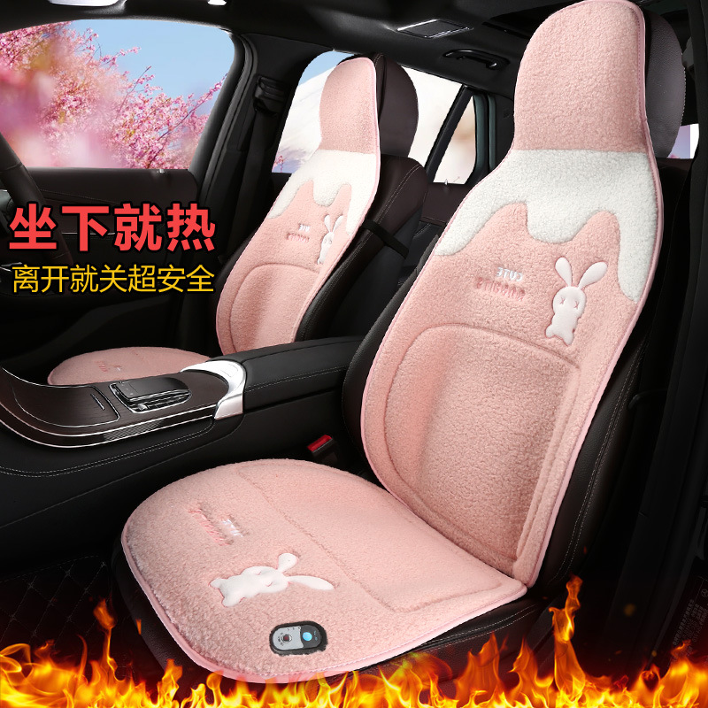 跨境批发代发汽车座套冬季保暖毛绒全包围羊羔绒座垫通用加厚座套
