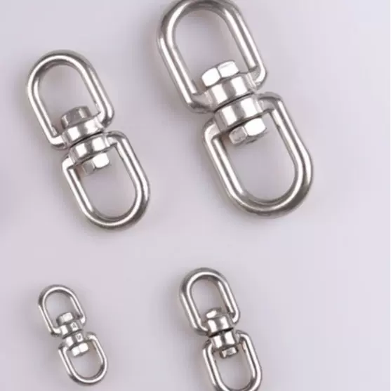 不锈钢圈圈旋转环 圈叉旋转环 8字环 娱乐设备吊环  叉叉环 索具