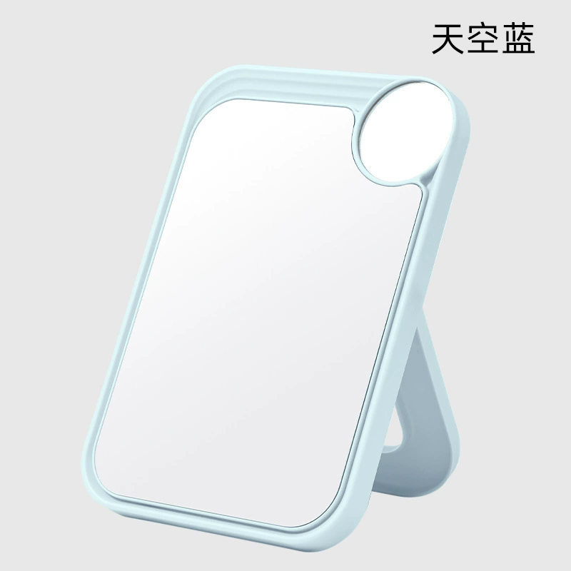 Rotating Table Mirror, Double-Sided Kids Desktop Mirror, 360° Adjustable, Compact 20×17.5×6 cm