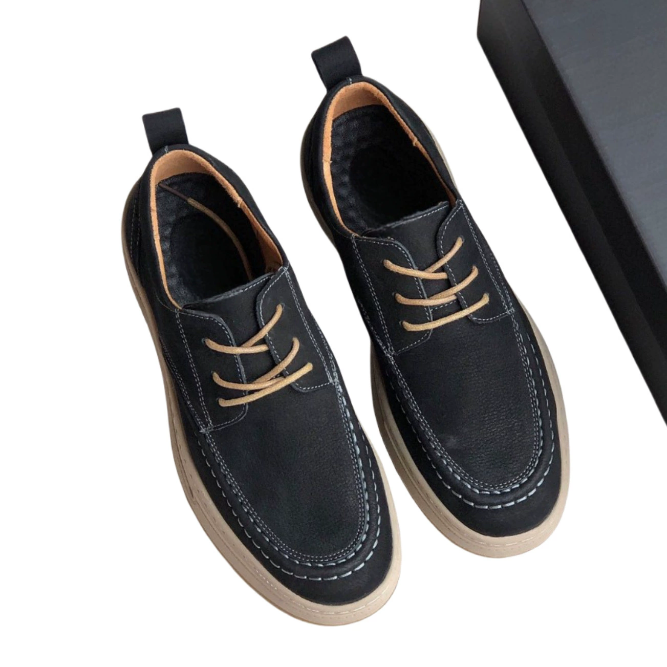 Осенние новые удобные повседневные кроссовки для мужчин, из натуральной кожи, модные британские качественные туфли, ретро-кеды на шнуровке с низким берцем для мужчин