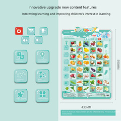 早教邏輯思維掛圖學習神器會說話的認知識字人物數學益智有聲玩具