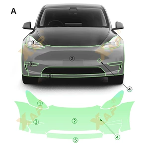 Tesla Model Y üçün TPU cızıqlara qarşı, parlaq, görünməz boya qoruyucu film