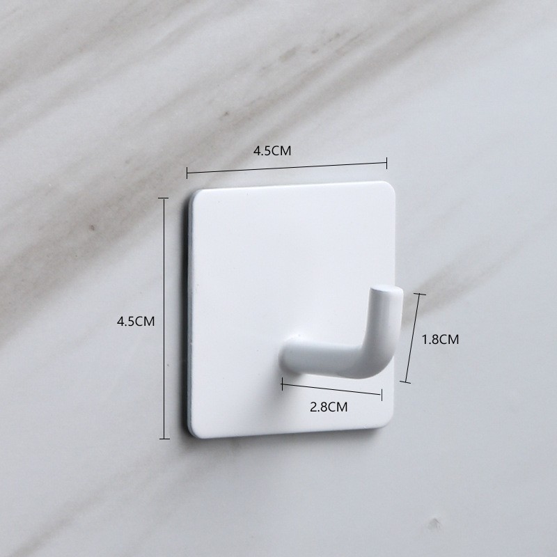 Acero inoxidable 90 grados gancho (blanco) cuadrado