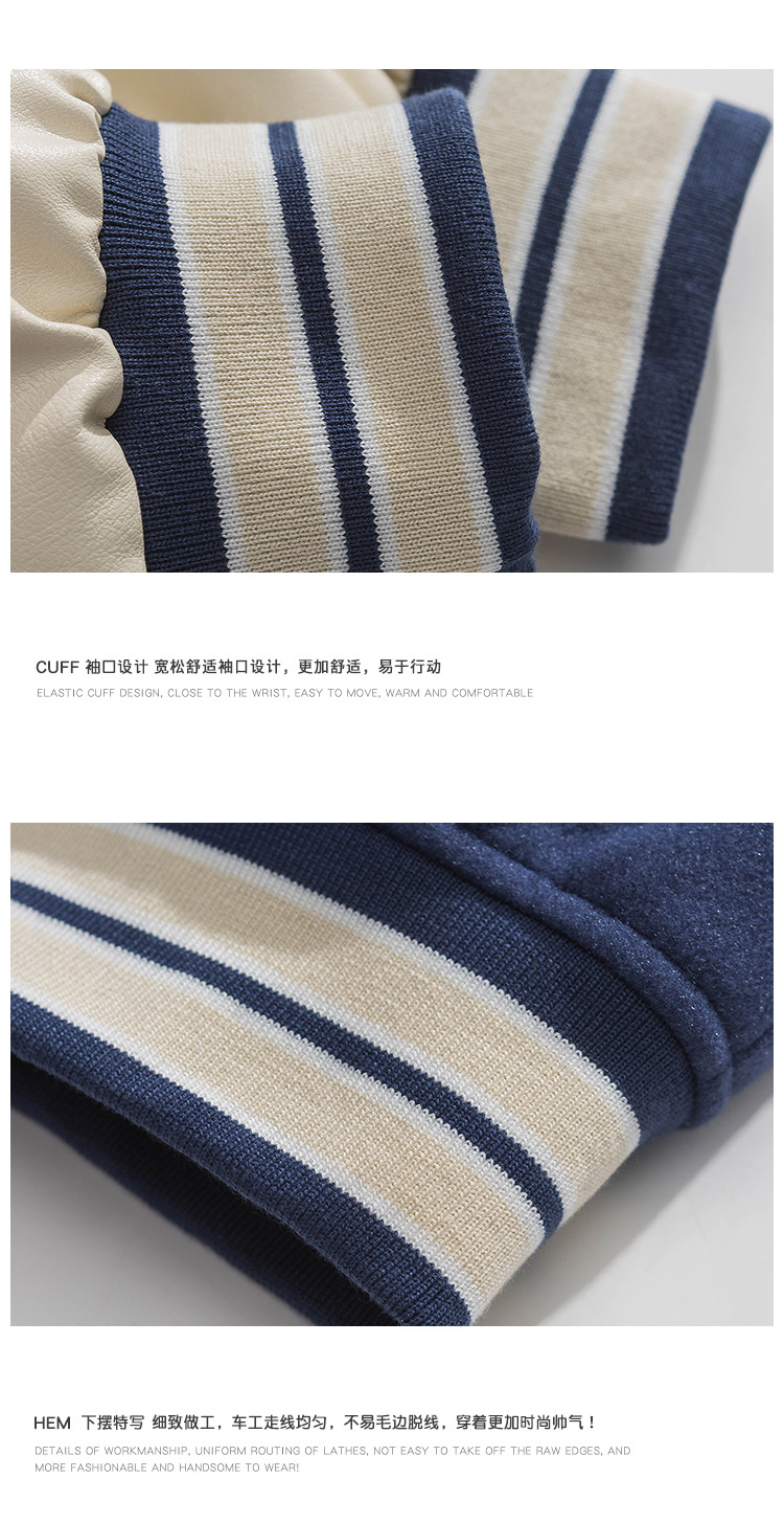 American trendy baseball suit spring and autumn, bf style embroidered jacket for men in street loose_voghion.com