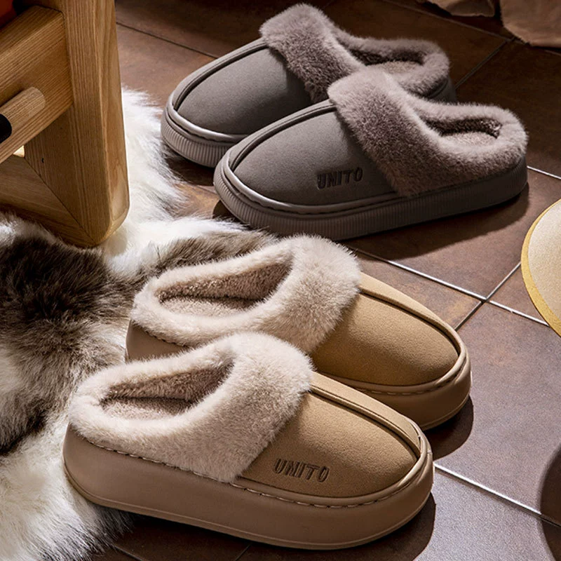 Шерстяные хлопчатобумажные тапочки 2024 новый осенний и зимний